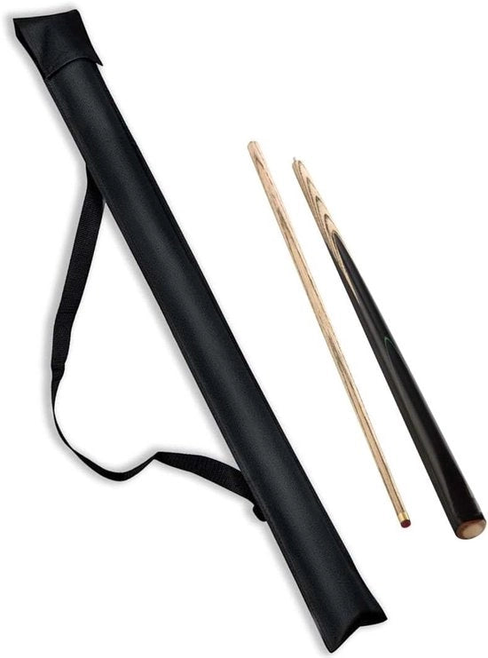 Etui per Biliardo da 1/2 - Borsa con Cinturino a Spalla e Comparti - Etui per Cue - Borse per Cue - Etui di Lusso per Protezione e Organizzazione Optimali - Nero