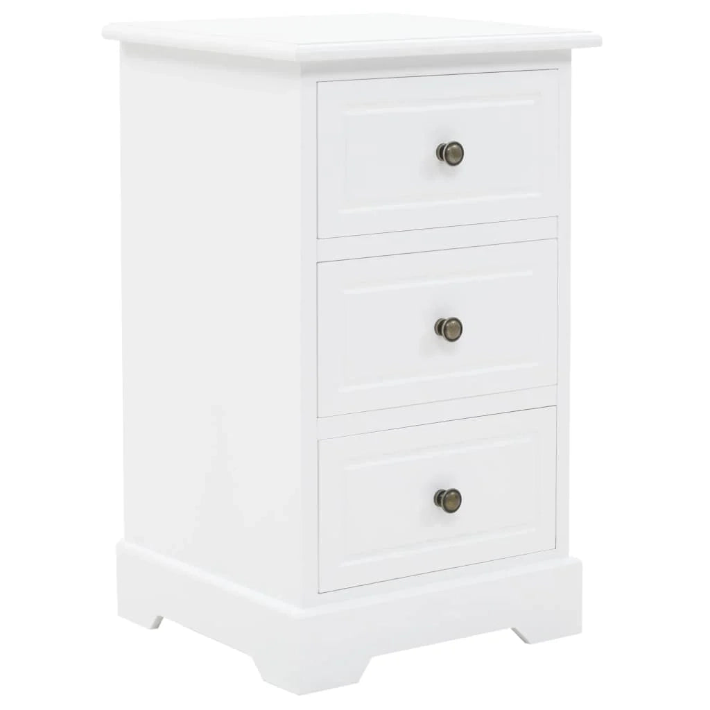 Comodino cassettiera mobile per camera da letto MDF e legno di pino 35 x 32 x 59 cm 1402106