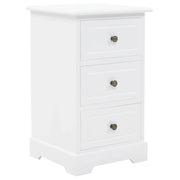 Comodino cassettiera mobile per camera da letto MDF e legno di pino 35 x 32 x 59 cm 1402106