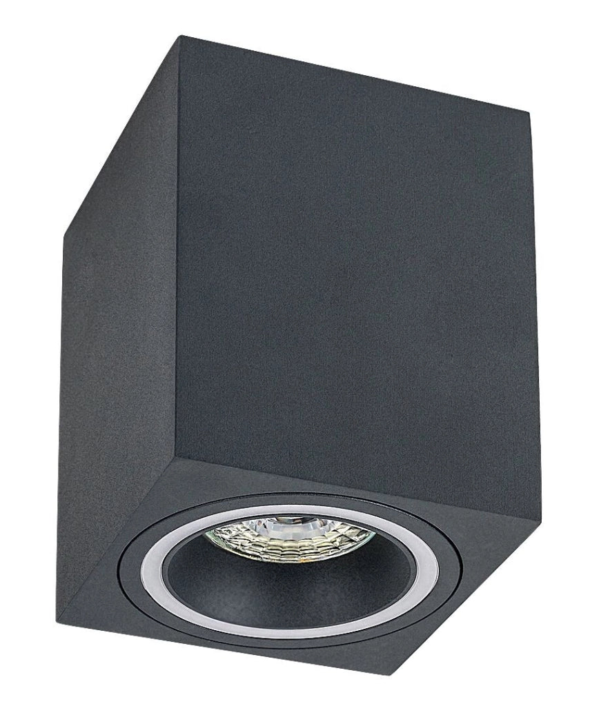 Faretto soffitto moderno grigio quadrato GU10 Kobald Rabalux