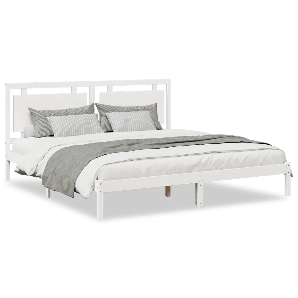 Giroletto Extra Lungo senza Materasso Bianco 200x220cm Massello 3309208