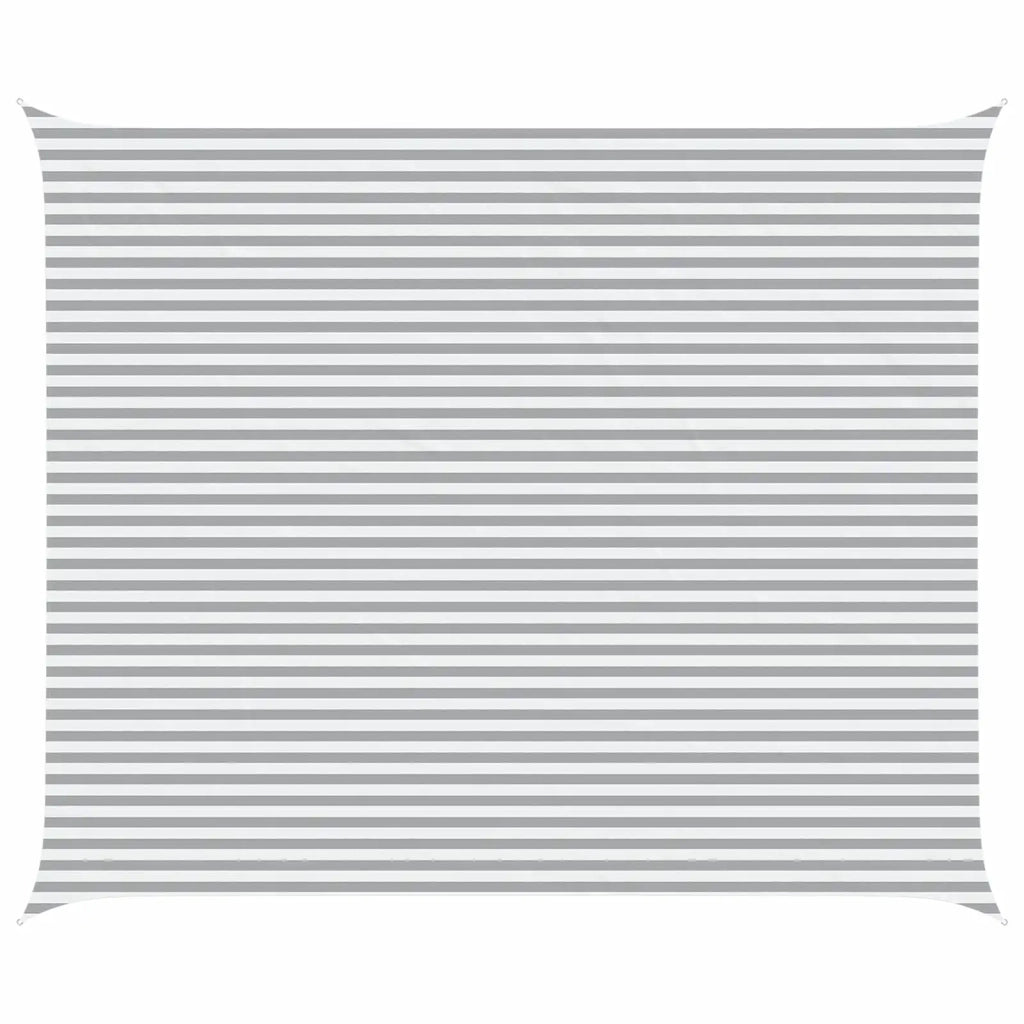 Vela da ombra solare Grigio chiaro e bianco 6 x 5 m