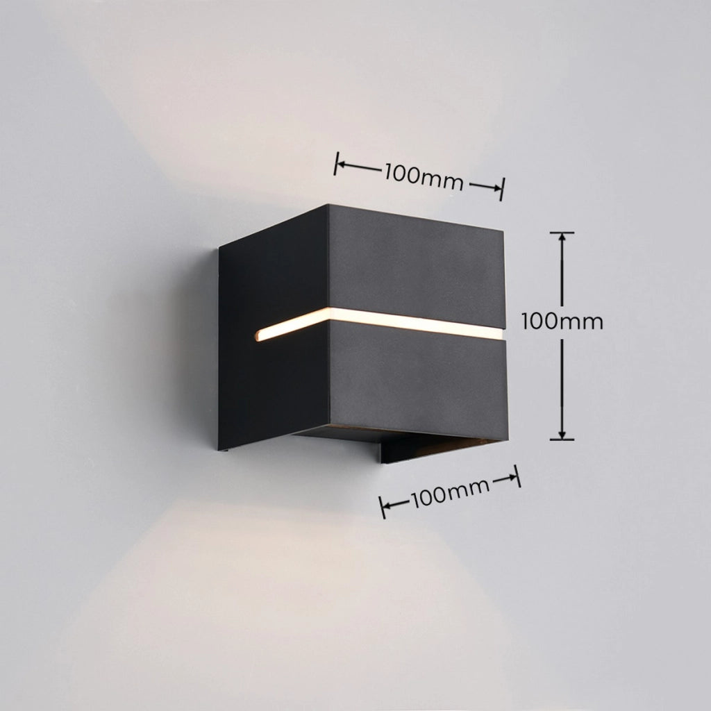 Applique da esterno quadrata nera 1xG9 IP44 LOGRONO RL