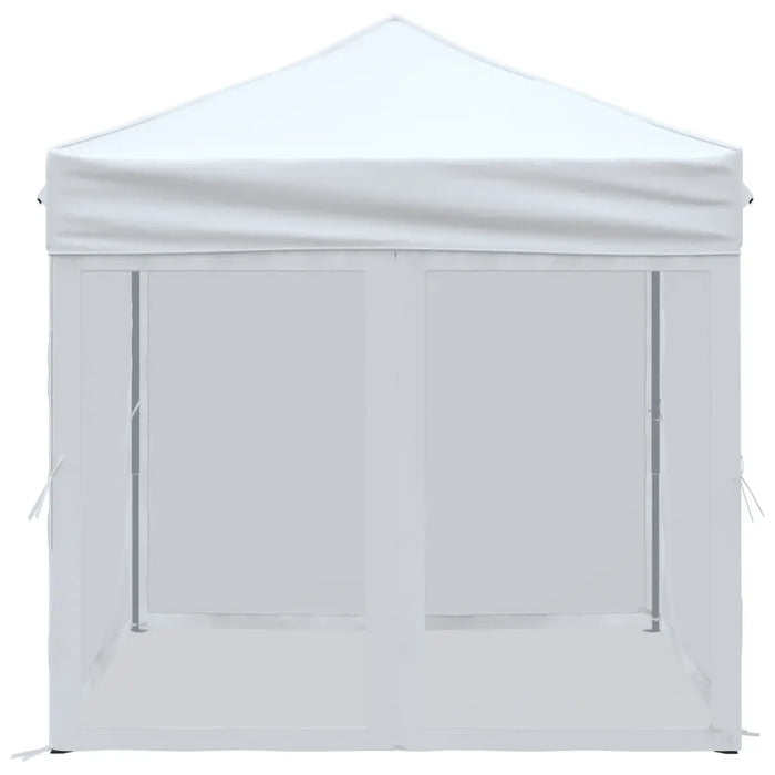 Tenda per Feste Pieghevole con Pareti Laterali Bianco 2x2 m 93510