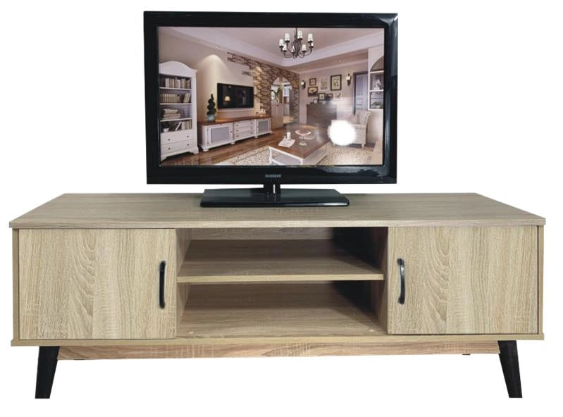 MOBILE TV IN MDF COLOR ROVERE CON DUE ANTE E DUE RIPIANI MISURE: 140X38X44CM