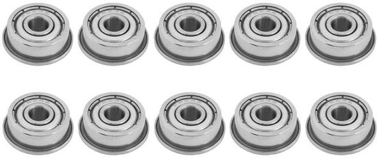 Set di cuscinetti a sfera 10 pezzi - Universale F624ZZ - Dimensioni 4 * 13 * 5mm - Qualità professionale - Per progetti hobby - Materiali di alta qualità - Cuscinetto a sfera miniaturizzato