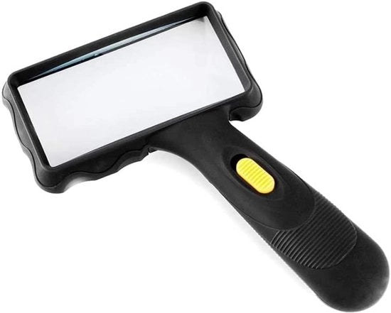 Lozione di lettura manuale rettangolare, Lozione LED, 10X lettore per anziani, vista cattiva