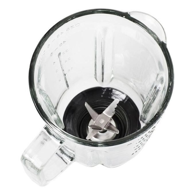 Melchioni Frullo Glass Frullatore da tavolo 600 W Nero, Acciaio