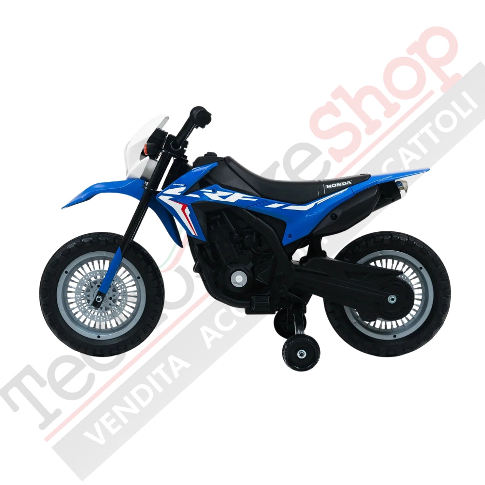 Moto Honda CRF 250 12V per Bambini con Licenza Ufficiale-Blu