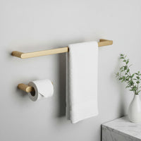 Set Accessori Da Bagno Mati Brush Gold 4 Pezzi