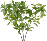 Pannelli di finto stelo di pianta artificiale 3 pezzi, altezza 80cm, finta foglia, stelo di pianta finta Ficus, verde, per casa, ufficio, vaso, hotel, decorazione di giardino