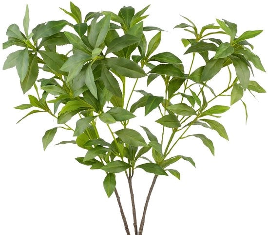 Pannelli di finto stelo di pianta artificiale 3 pezzi, altezza 80cm, finta foglia, stelo di pianta finta Ficus, verde, per casa, ufficio, vaso, hotel, decorazione di giardino