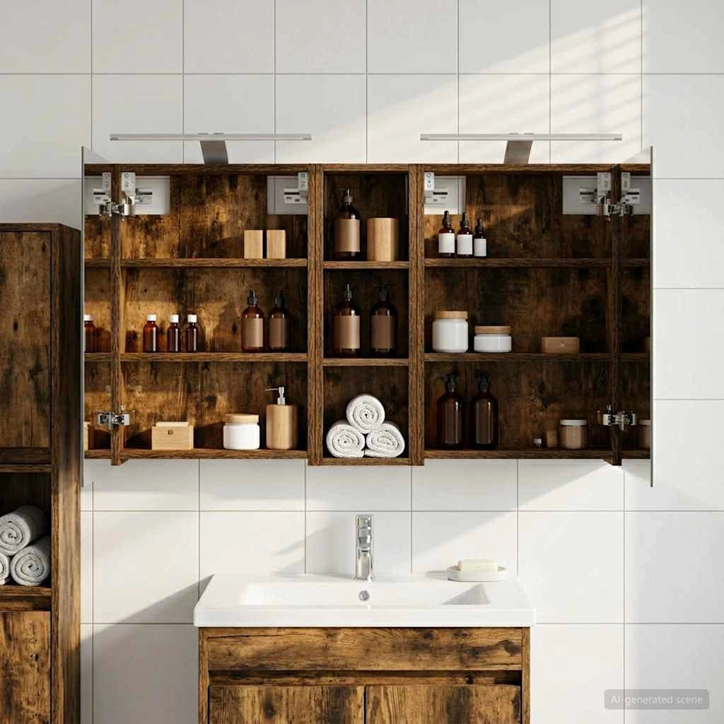 Set di Armadi da Bagno 3 pz 100 x 10,5 x 60,5 cm 3403708