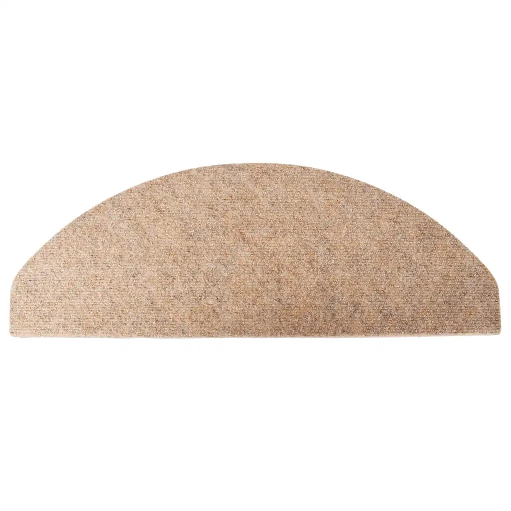 Tappetini Autoadesivi per Scale 20 pz Beige 65x22,5x3,5 cm