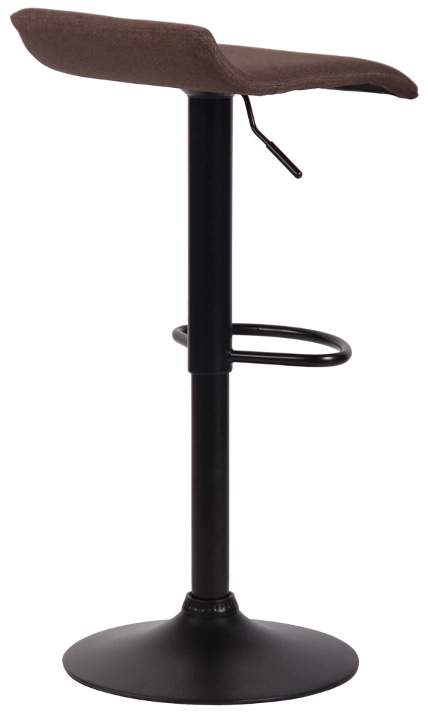 Sgabello Dyn V2 in tessuto marrone,nero