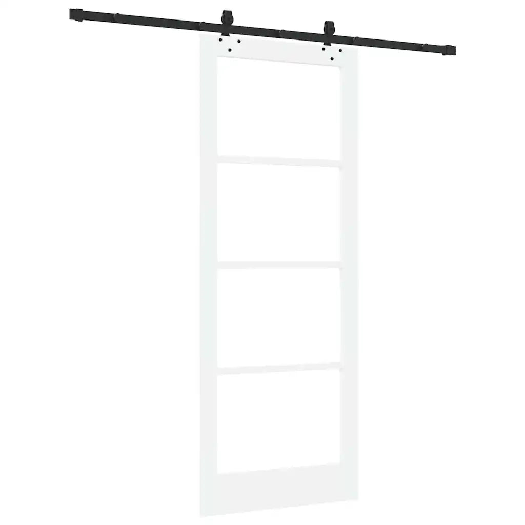 Porta scorrevole ORKDAL Bianco e Nero 83 x 211 cm 3332196