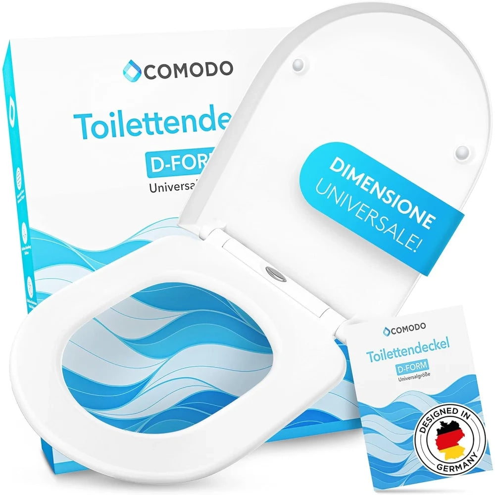 Comodo coperchio della toilette con meccanismo di chiusura morbi