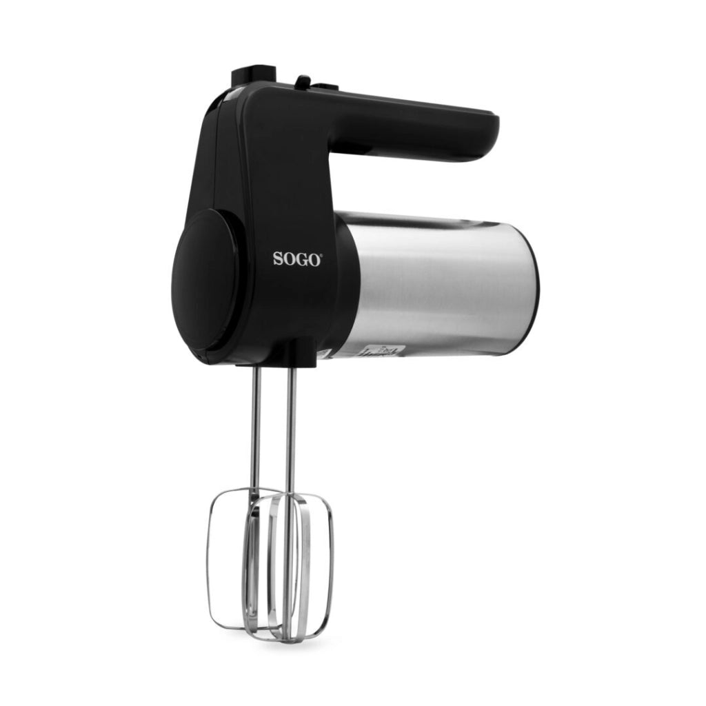 Sbattitore elettrico da cucina con 6 velocità e turbo, 2 fruste acciaio inox e ganci impasto 400W - SOGO