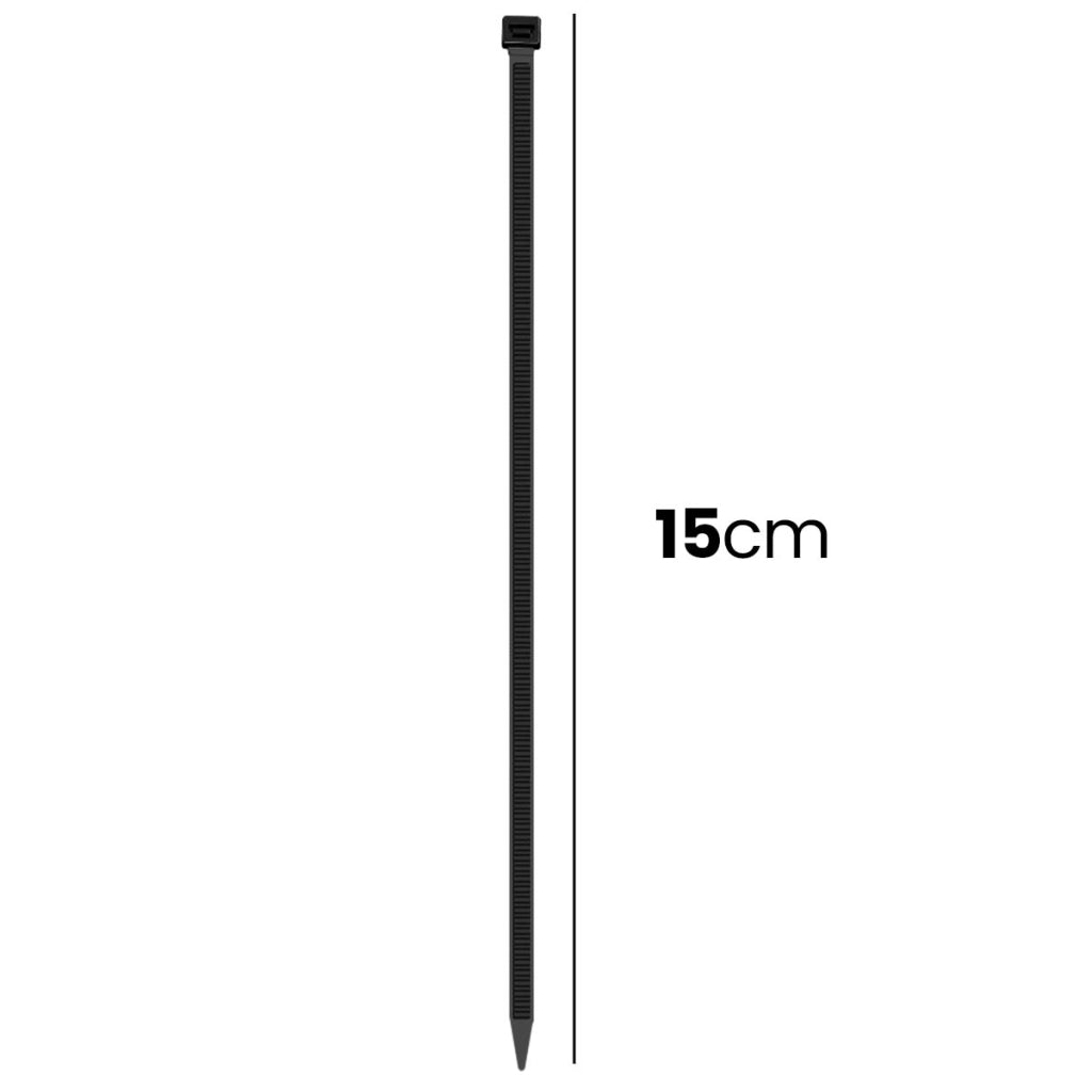 Fascette Stringicavo Autobloccanti 2,8 x 150 mm 40 Pezzi in Nylon Nero Avizar