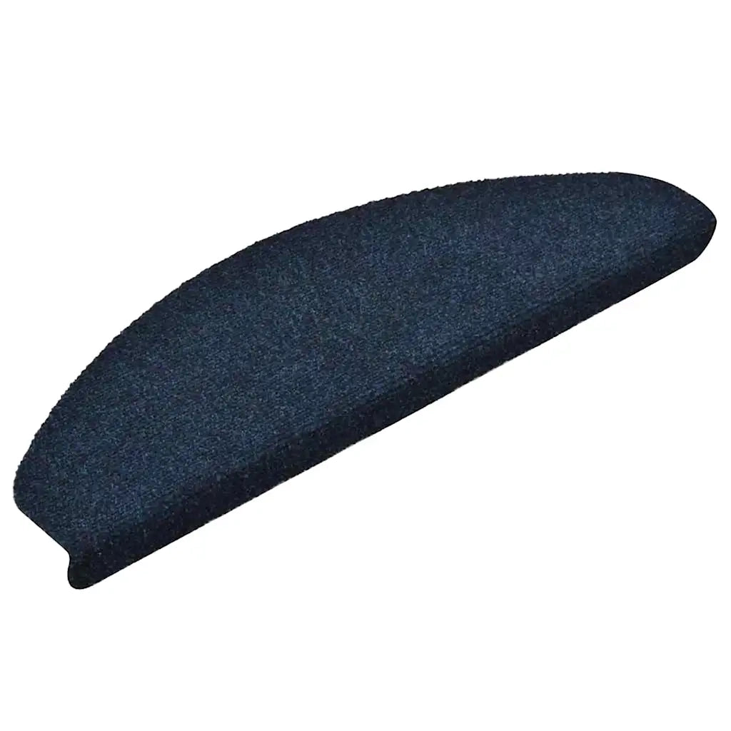 Tappetini per scale autoadesivi 5 pz | Gradini per Scale 65x21x4 cm blu navy semicircolari grandi