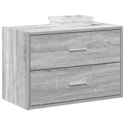 vidaXL Armadio con 2 Cassetti Grigio Sonoma 60x31x40 cm in Truciolato