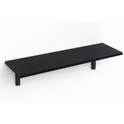 Mensola da Muro da appoggio in Legno nobilitato spessore 1,8 cm in colore Nero 60x20 cm