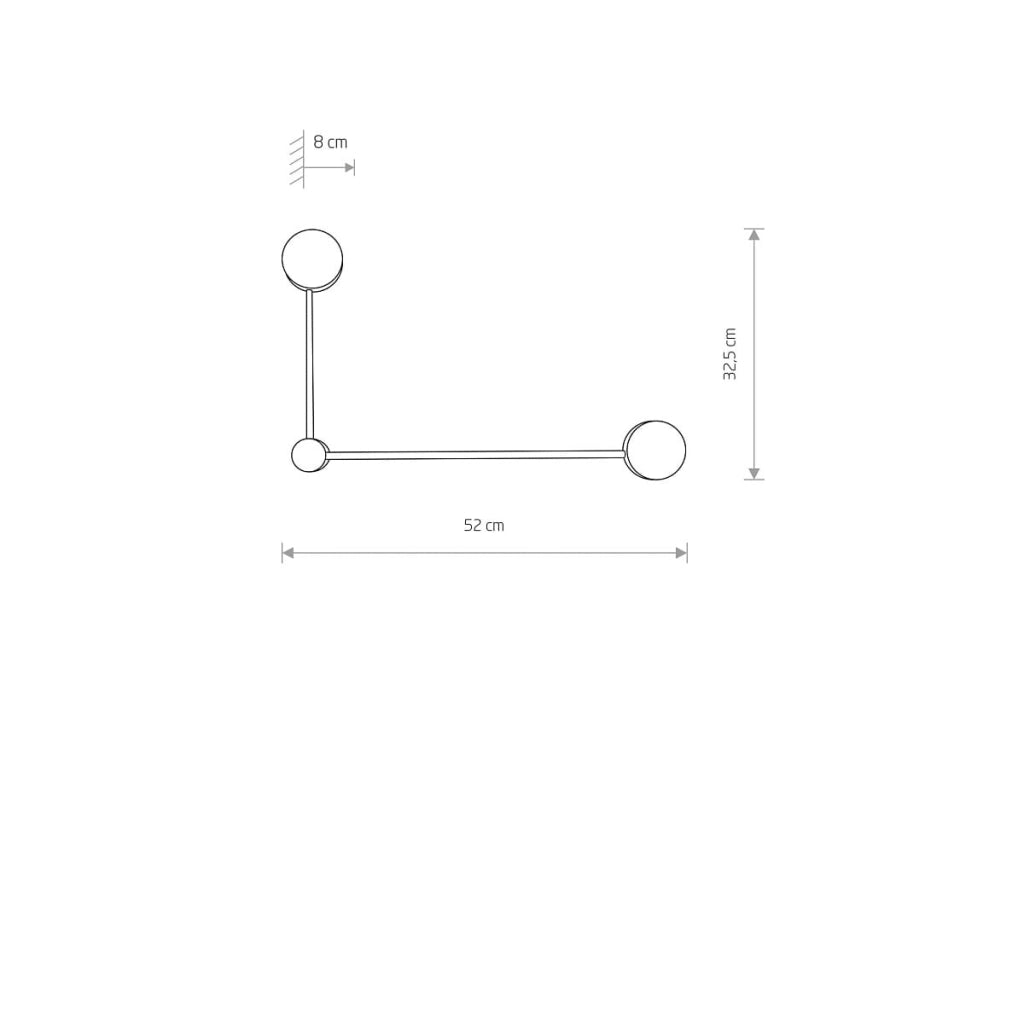 Applique LED doppia Nowodvorski Orbit 7801 bianca metallo