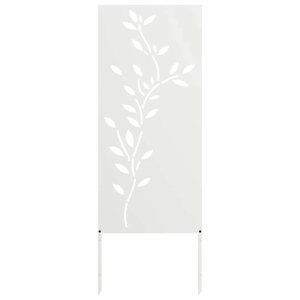 vidaXL Pannello Decorativo da Giardino Bianco 50 x 140 cm