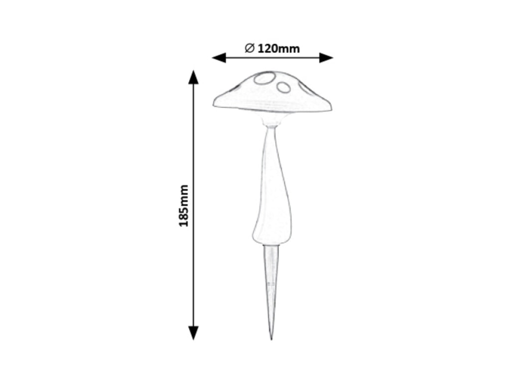 Lampada solare da giardino fungo LED Rabalux 7877 IP44