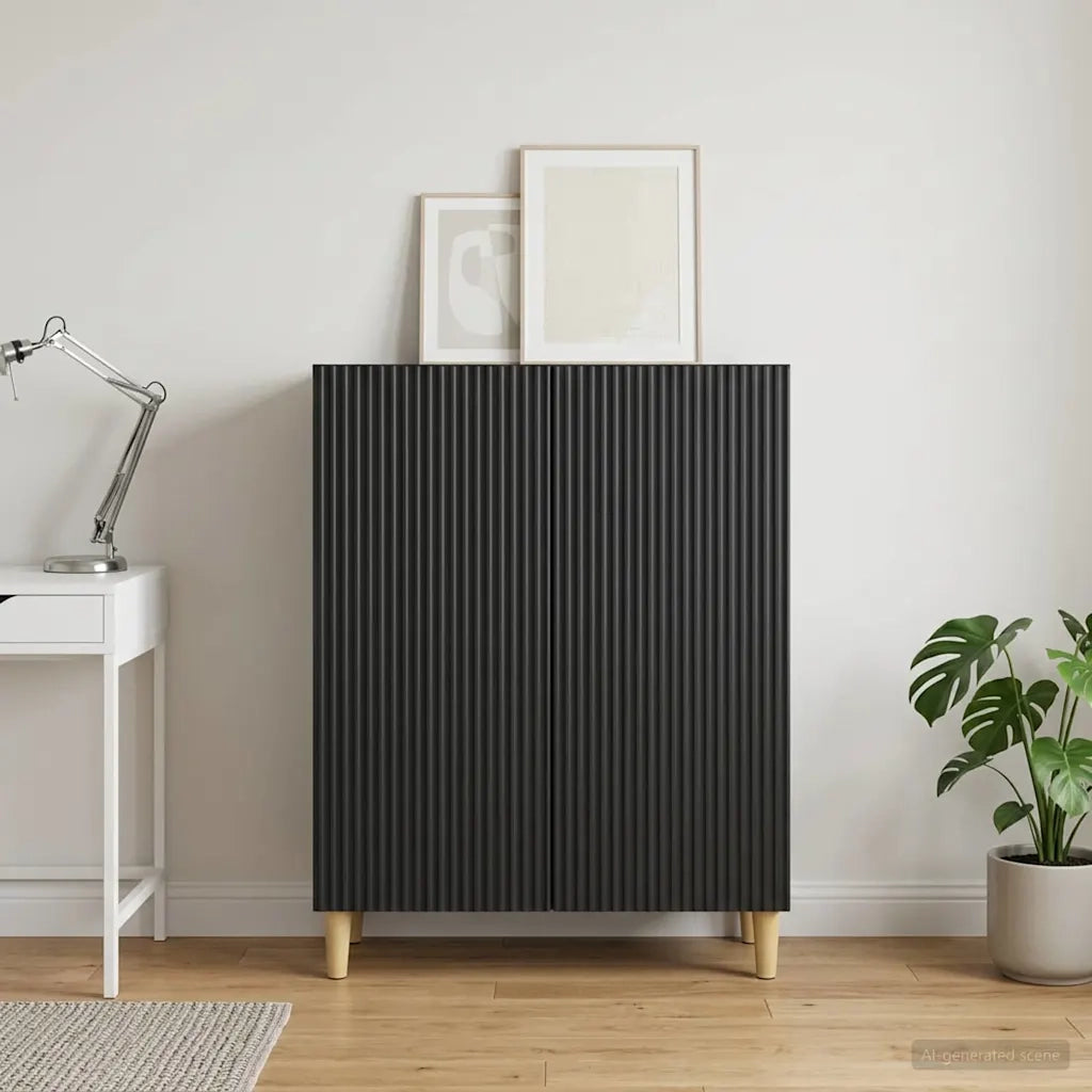 Credenza Nero 66 x 34,5 x 90 cm Legno ingegnerizzato 894586
