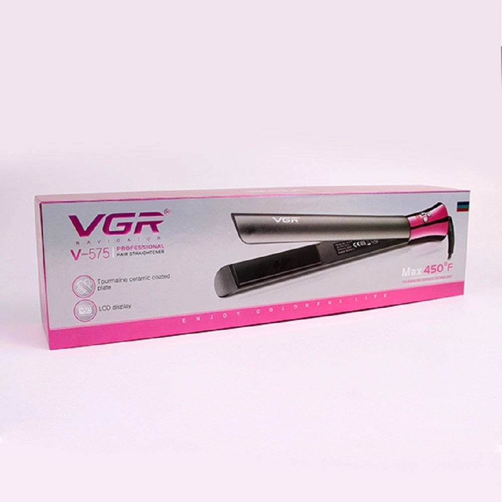 Trade Shop - Vgr V-575 Piastra Professionale Capelli Parrucchiere Lcd Tormalina -