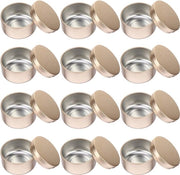 Kit per candele in metallo, 12 contenitori in alluminio, contenitori vuoti per candele, contenitori per erbe con coperchio per candele artigianali, contenitore per conservazione erbe per candele