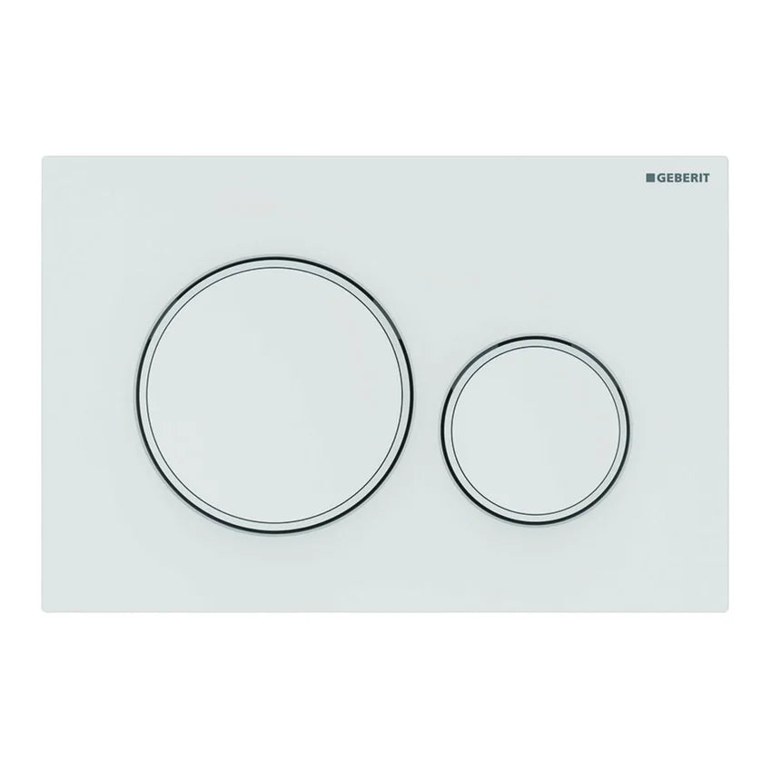 PLACCA DI COPERTURA 2 TASTI SIGMA 20 GEBERIT- Bianca Opaca - bordi tasti Bia- GEBERIT- pezzi 1