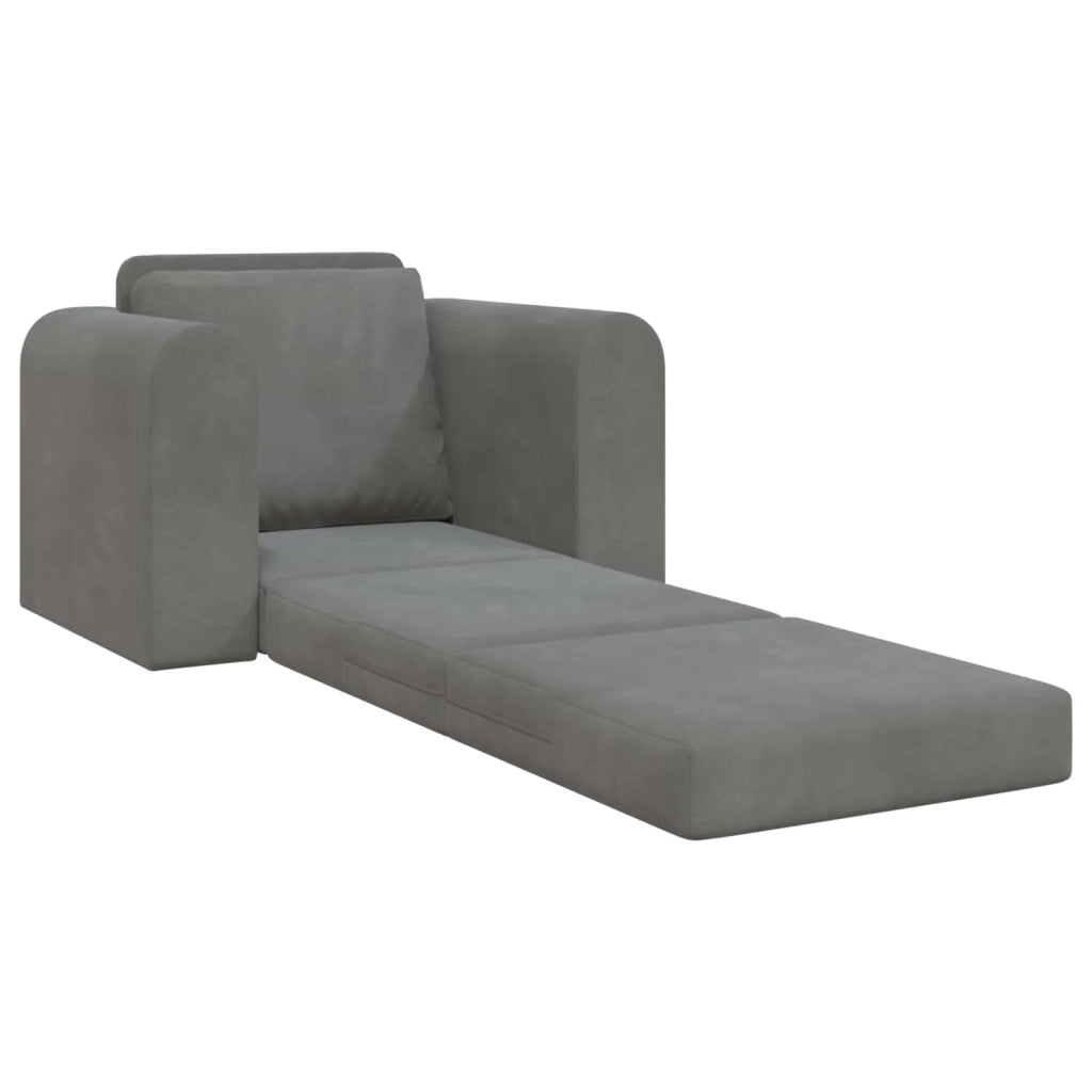 Divano letto | Sof¨¤ letto | Letto singolo Grigio scuro 98 x 71 x 83 cm Velluto