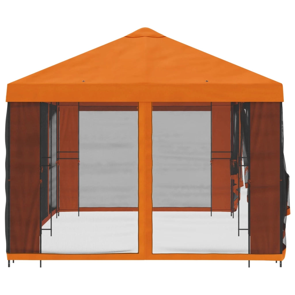 Gazebo con pareti laterali 6 x 3 m Arancione