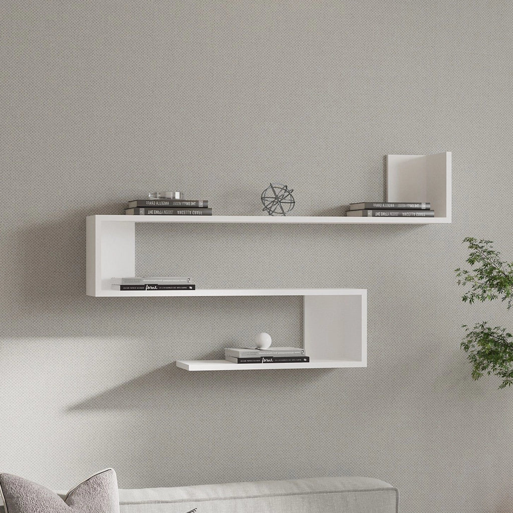 Deliceto, Mensola 3 Ripiani, 120x20x71h cm Bianco