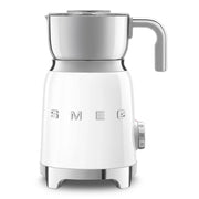 Smeg, montalatte multifunzione mff11wheu, con sistema ad induzione, 6 programmi preimpostati, una funzione manuale, caraffa removibile da 600 ml, tappo misuratore, avvolgicavo integrato, 500w, bianco