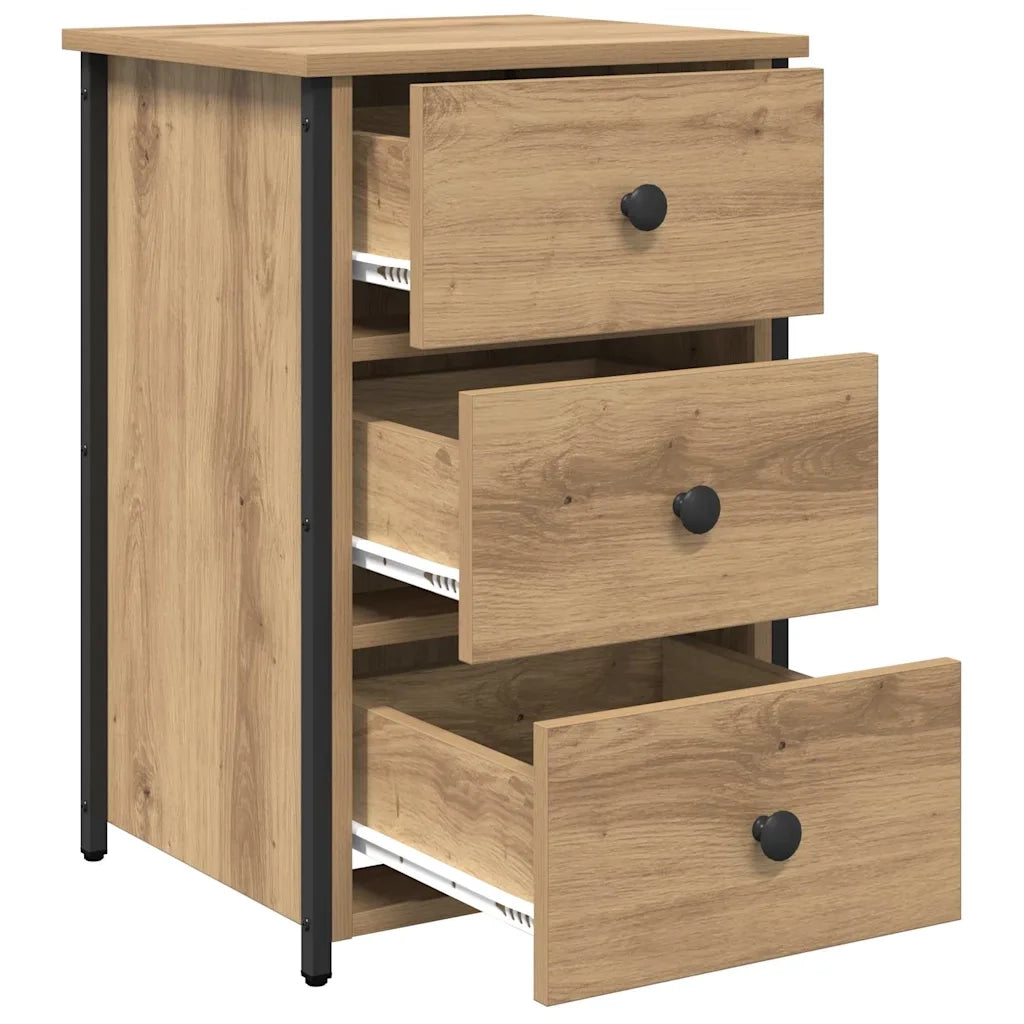 Armadio da Notte con cassetto 2 pcs Marrone 40 x 36 x 60 cm