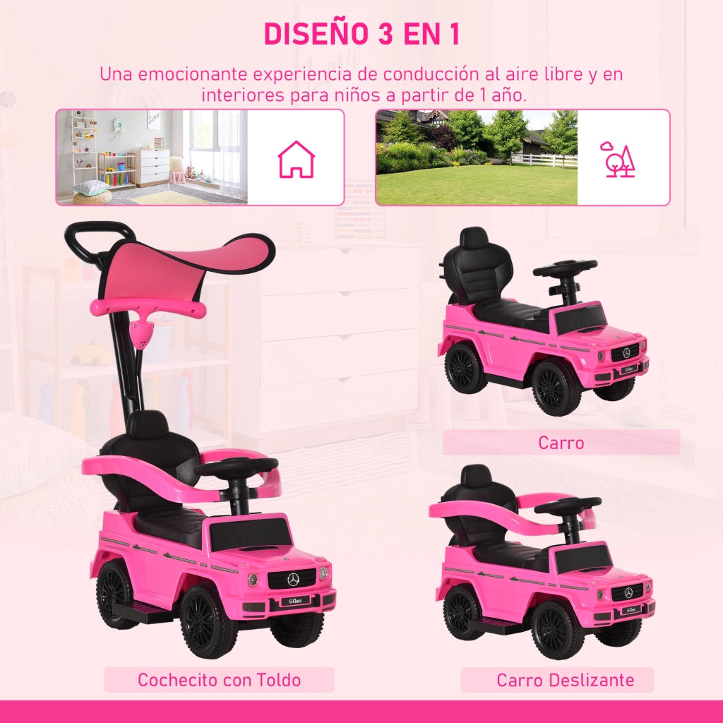 Correpasillos Mercedes G350 Bambini 1-3 Anni ¨C Zephmum ¨C Rosa 85.5x40.5x95 cm