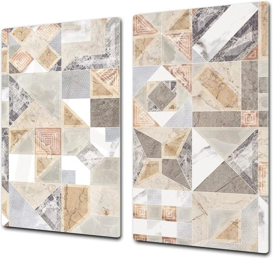 Tavolo di Lavoro in Vetro - Protezione del Piano di Cottura - Lavorazione di Cucina - Superficie Resistente alle Scalfie - 60 x 52 cm - Molte Colorazioni