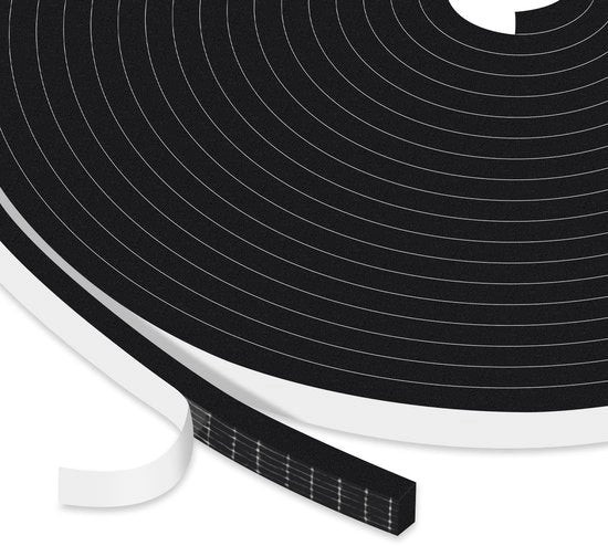 Telaio di supporto a spuma alta densità 6mm x 3mm - Striscia di adesione autoadesiva - Impermeabile all'acqua e al gas - Resistente allo shock - Nastro di isolamento - Resistente all'usura - Telaio di isolamento