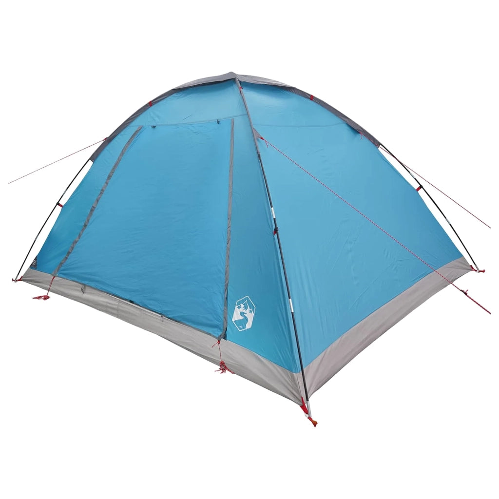 Tenda da campeggio con tetto Blu 6 persone Poliestere e Acciaio 42028653