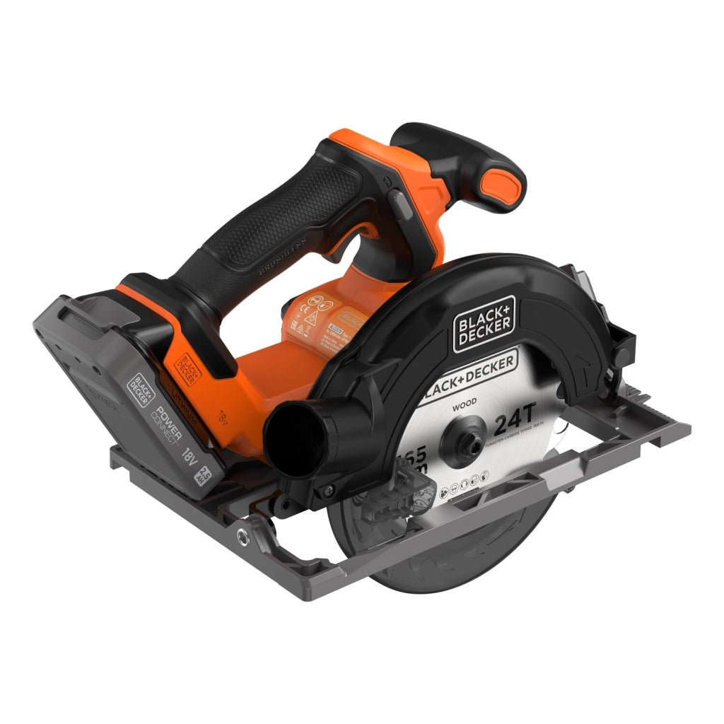 Sega Circolare Brushless 18V Black+Decker BLCCS78E1 165 mm con batteria + caricatore