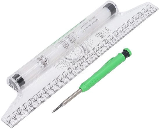 Misuratore a forma di L - 30 cm - Livella - Angolo rettilineo - Livella - Passerella - Materiale plastico - Applicazione universale - Misuratore a forma di L