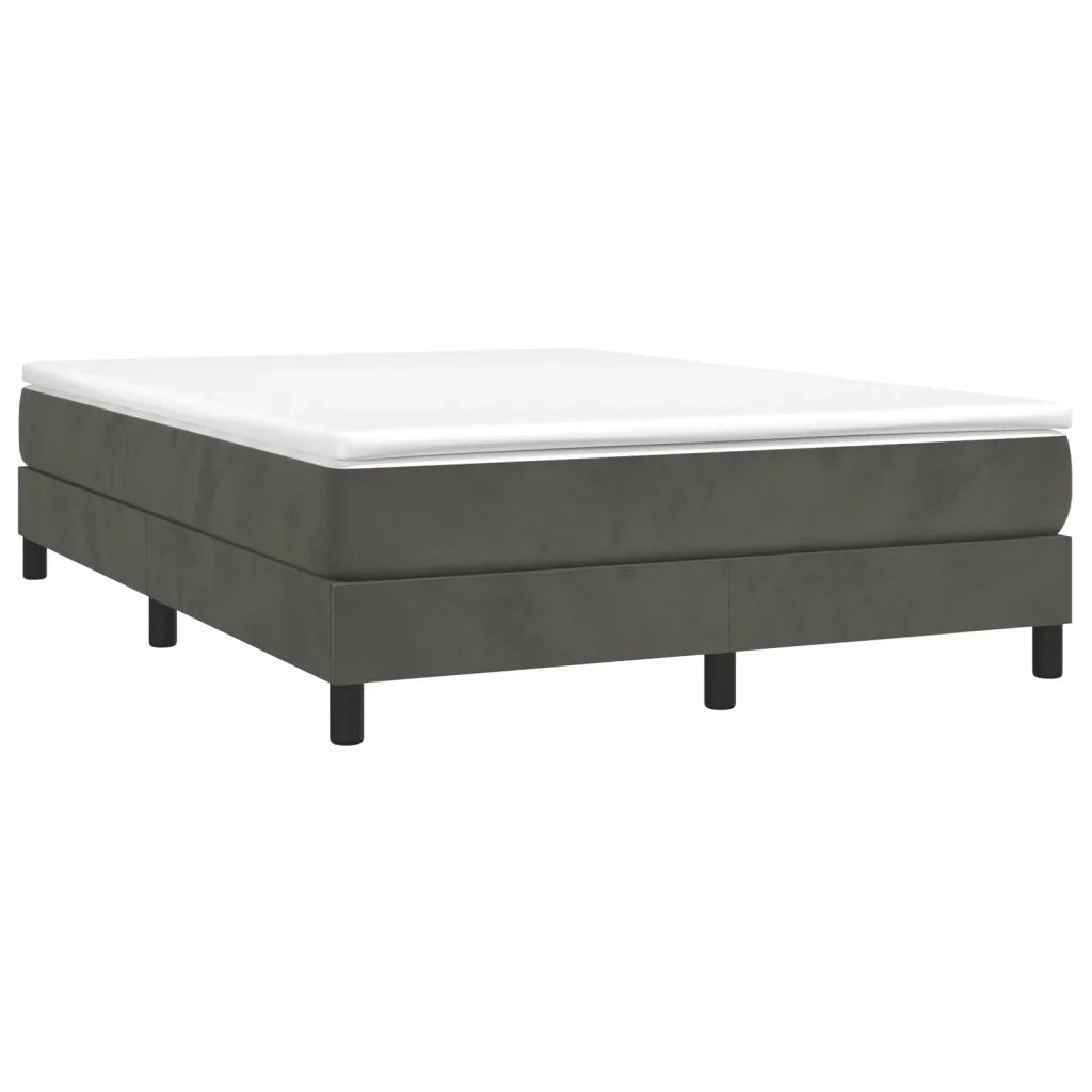 Giroletto a Molle Grigio Scuro 140x200 cm in Velluto