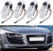 Accessori di illuminazione per auto interno con proiettore LED a 4 pezzi per illuminazione di portiera Audi.