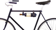 Sistema di Trasporto Vino con Sostegni Bottiglia Perfetto per la Creazione di un Sistema di Trasporto Vino - Nero Pelle - Accessorio per Bicicletta
