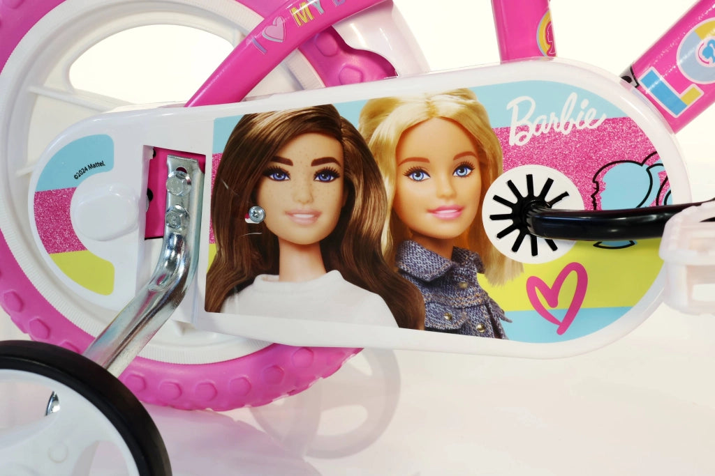 Bicicletta per bambini BARBIE 12 Pollici, adatta a bambini tra i 3 e i 5 anni, per altezza tra 85 e 105 cm, con cestino