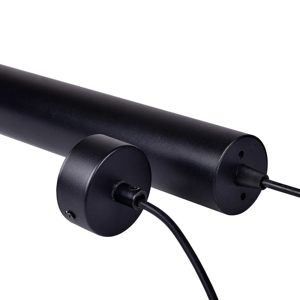 Trade Shop - Lampadario A Sospensione Da Soffitto Forma Cilindrica Lampada Pendente Attacco Gu10 Sp-01 - Nero