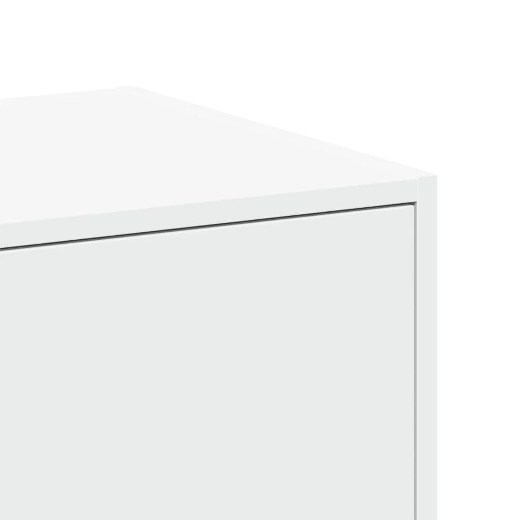 Mobiletto da farmacia bianco di grande capacità 40 x 41 x 174,5 cm in legno composito bianco 02_0055667